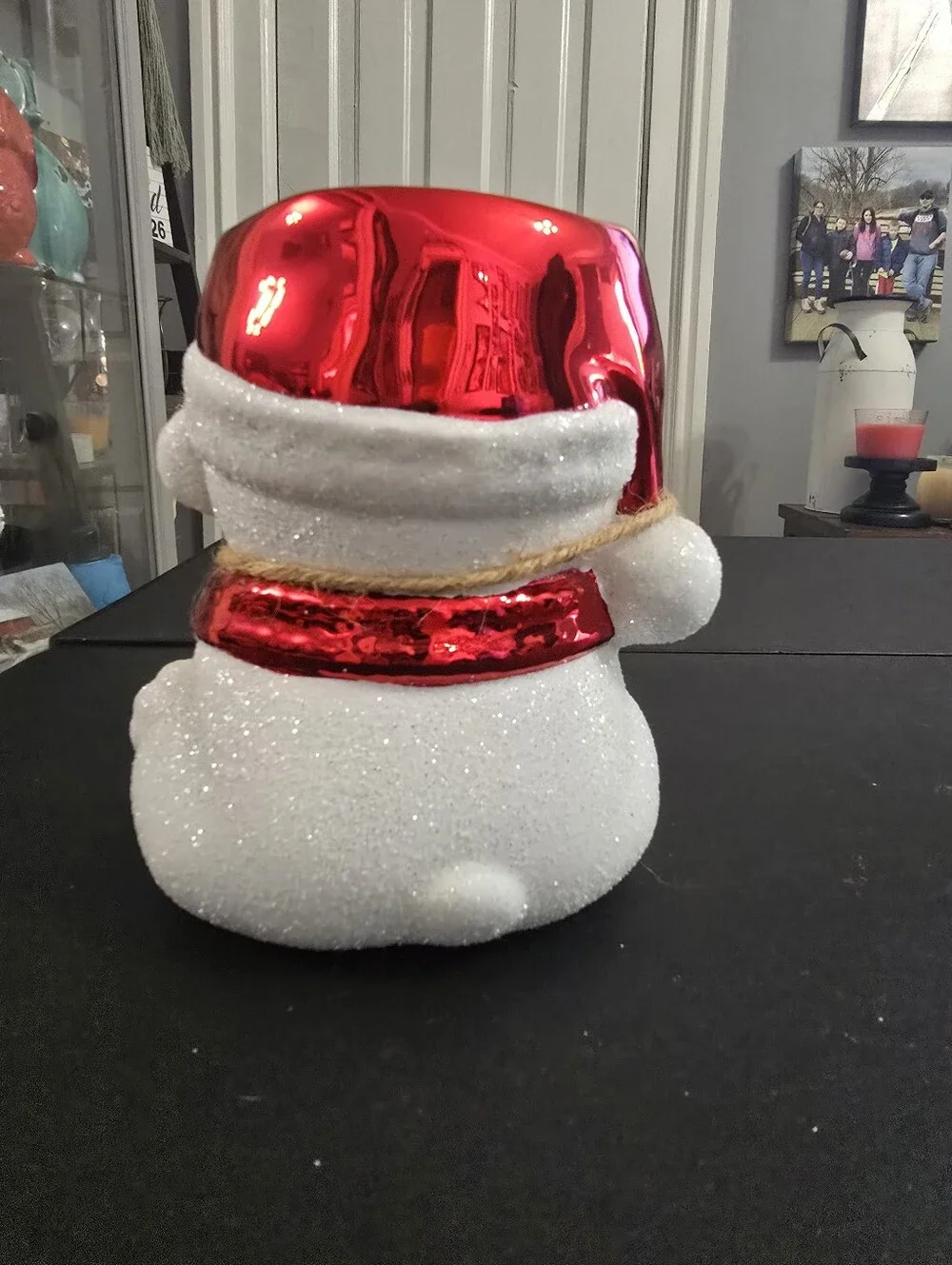 Bath And Body Works Holiday Sparkle Polar Bear Candle Holder with Red Scarf